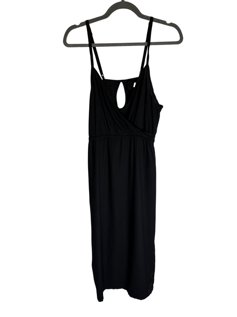 Nwt Emerson Fry India Collection Little Island Dress Black Midi-Sz Large — image 3 of 8